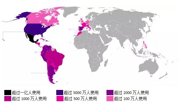 西班牙语翻译需求地图